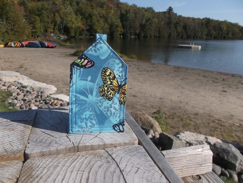 Blue Butterflies Luggage Tag image 1