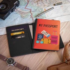 Passport Cover Colorful Gift For Traveler Vacation Passport Holder For International Travel Wallet Organizer All In One Passport Holder