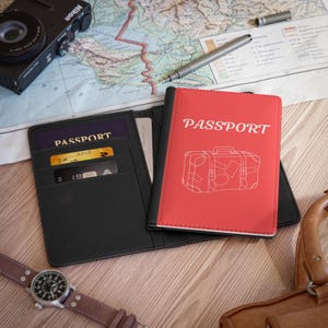 Travel Passport Cover Wallet Organizer Travel Essentials Gift for Travelers Passport Holder Organizer For International Travel Accessorie