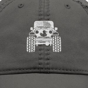 Embroidered Distressed Hat for Outdoor Lover Adventure Summer Driving Baseball Cap Messy Hair Don't Care