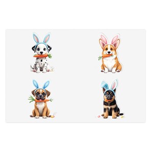Ostern Aufkleber, süße Hunde Aufkleber, Dalmatiner Aufkleber, Schäferhund Aufkleber, Corgis Aufkleber, Boxer Aufkleber, Hundemama Geschenk