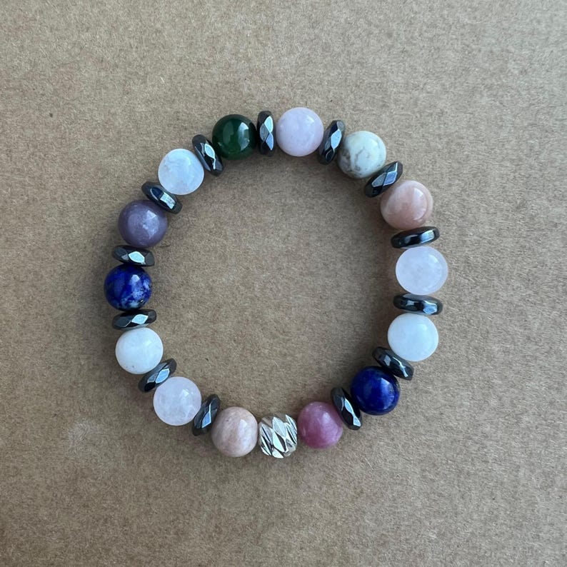 Planet Bracelet For Men & Women - 8mm Natural Stone Solar System Bracelet, Chakra Healing Gift