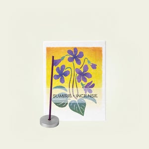 Japanese Incense | Violet Sumire Incense Sticks | Hanga by Kousaido