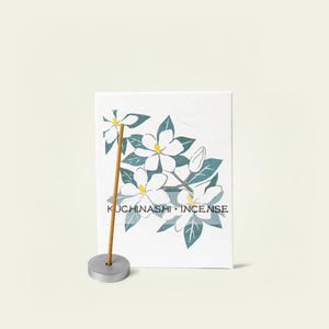 Japanese Incense | Gardenia Kuchinashi Incense Sticks | Hanga by Kousaido