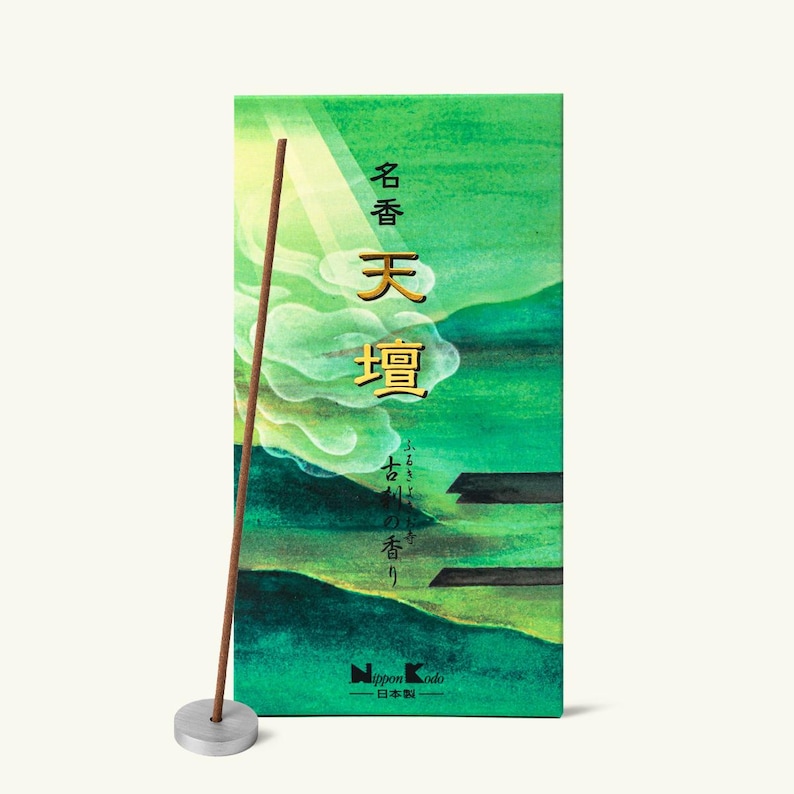 Nippon Kodo Tendan Old Temple Meiko Sandalwood Incense Sticks – Spicy & Woody image 1
