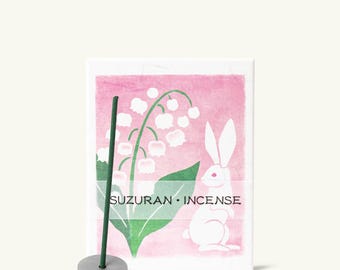 Kousaido Hanga Suzuran Japanese Incense Sticks – Lily of the Valley & Soft Greens
