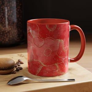 Red Marble Coffee Mug (11 oz)