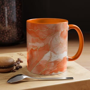 Orange Marble Coffee Mug (11 oz)