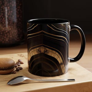 Black Marble Coffee Mug (11 oz)