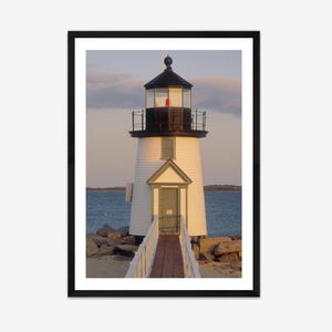 Nantucket Lighthouse Photograph - Print Only or Framed, Wall Art, Wall Decor