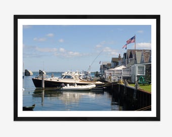 Nantucket Harbor Photograph - Print Only or Framed, Wall Art, Wall Decor
