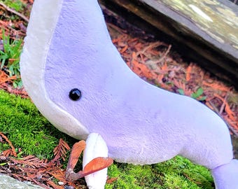 Significantly Smaller than Real Whale Plush, Cute yet Accurate Humpback Whale Stuffie, Custom Color Plushie, HandMade in USA
