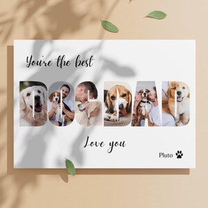 Collage de fotos para papá perro para personalizar con Canva y descargar imagen 3