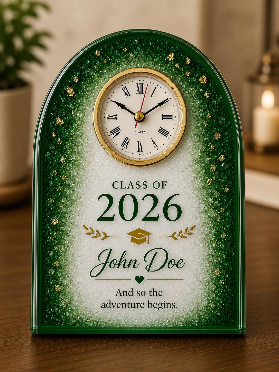 Personalized Graduation Clock Class of 2026 Gift, Senior Keepsake ...