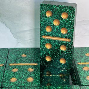 Emerald City Resin Domino Set