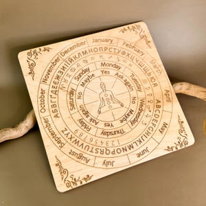 Pendulum Board Divination Boards Divination Occult Pendulum Magical Board Spiritual Guidance Wooden Esoteric Meditation Gift Talking Board