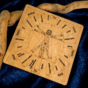 Pendulum Board Divination Tools Wooden PendulumTalking Boards Veles Book Witchcraft Supplies Talking Planche Divinatoire Witch’s Gift
