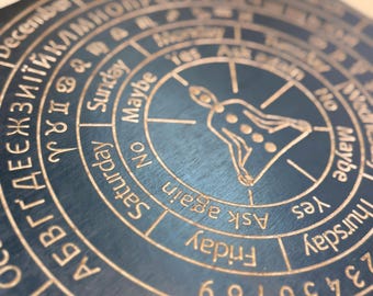 Tavola divinatoria a pendolo: strumento di rabdomanzia spirituale per il lavoro energetico, regalo