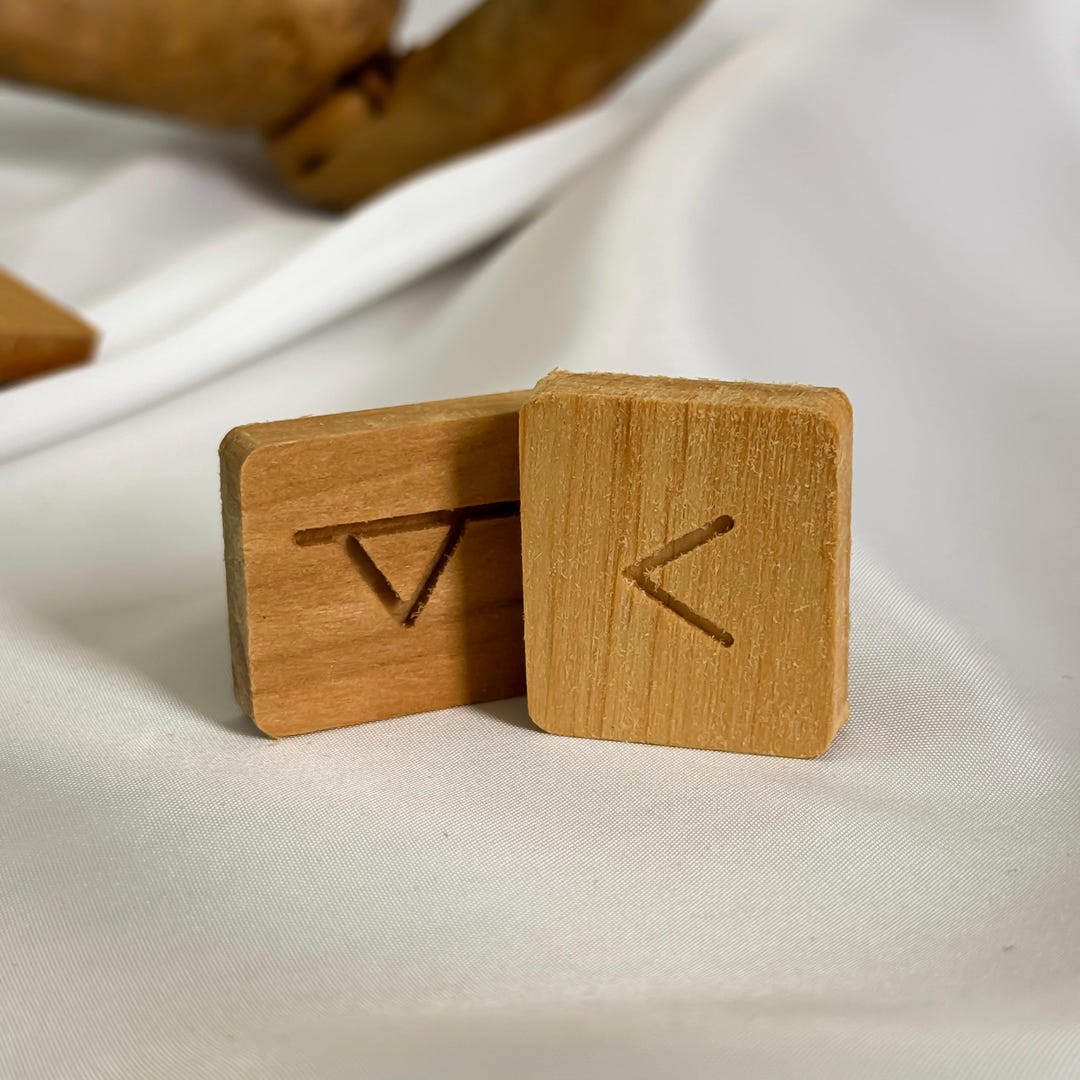 Handmade Runescape Runes Wooden Rune Set: Handmade Norse Runes With Storage Pouch Gift - Etsy