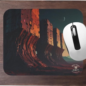 Mouse Pad Futuristic Design Unique Desk Accessory For Gamers Office Decor Sci Fi Themed Gift Modern Workstation Essentials