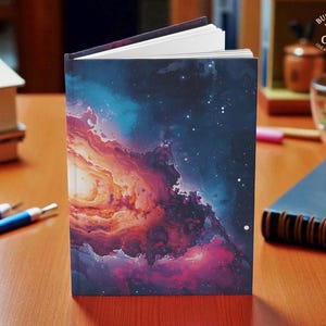 Hardcover Journal Cosmic Galaxy Notebook Stellar Writing Diary Unique Stationery Dream Journal Gift For Students Writers And Space Lovers