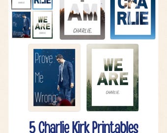 Biglietto di auguri e set di preghiere "I Am Charlie" - In memoria di Charlie Kirk (download PDF)