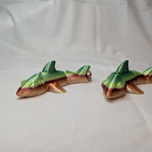 Shark Bait!  3D Printed Articulated Shark Keychain, Unique Flexible Ocean-Themed Accessory, Perfect Gift for Shark Lovers