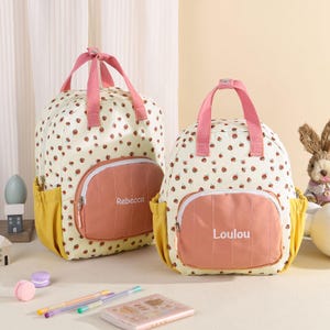 Sac à dos personnalisé pour enfant, Sac à dos de voyage pour tout-petit, Cartable personnalisé pour fille, Cadeau entrée à la maternelle, Cadeau baby shower, Pour enfant