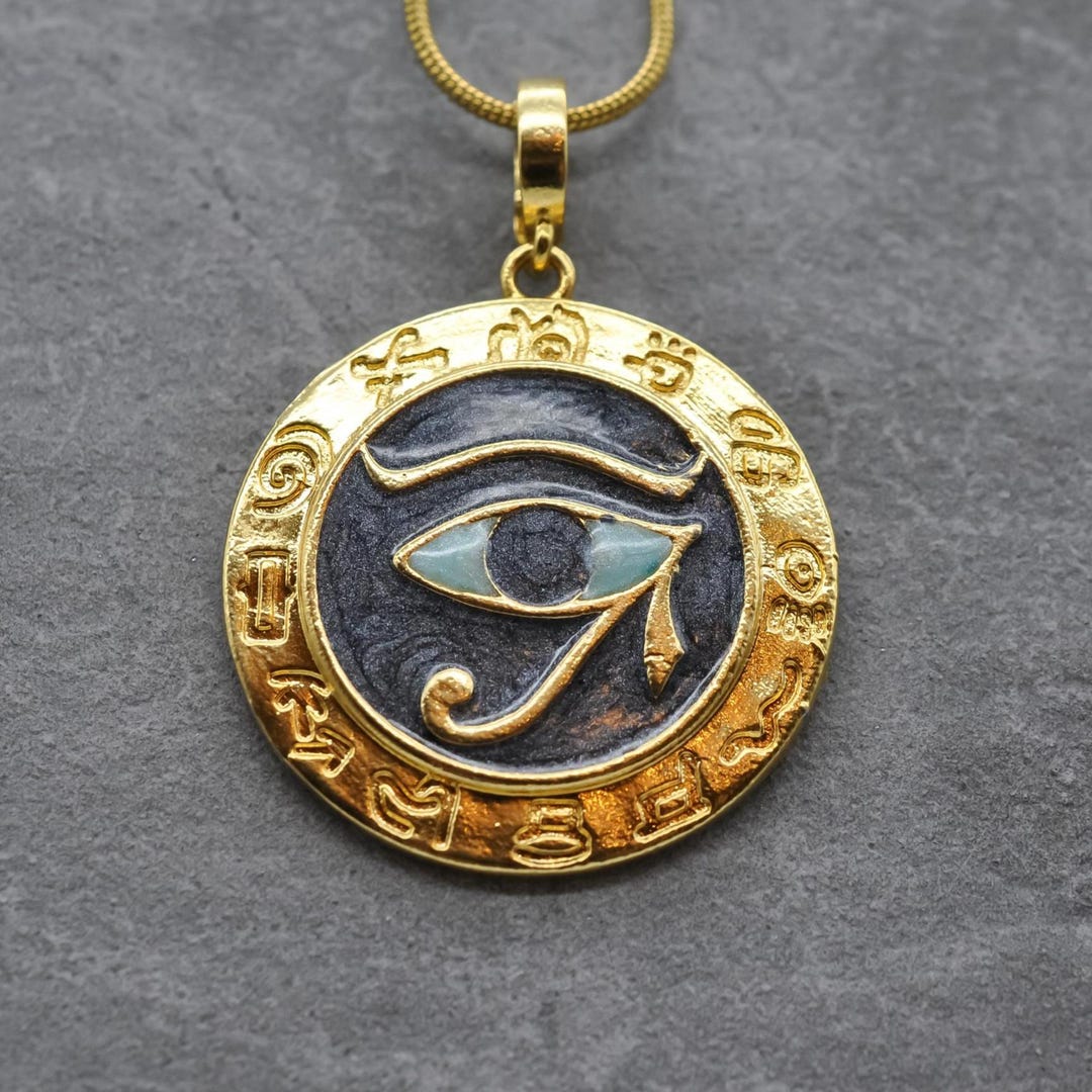 Égyptienne Oeil D'Horus Pendentif Bronze Symbole Bijoux - Neuf