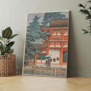 The Kasuga Shrine in Nara - Kawase Hasui Print Japanese Print Ukiyo-e Poster Japan Wall Art Hasui Poster Japanese Art Decor Art Reproduction