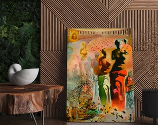 Quadro Su Tela The Waves Book Di Salvador Dalì | TITINGLUCK, 91x183 Cm, Con Telaio In Legno, Stampa Impermeabile, Pronto Da Appendere