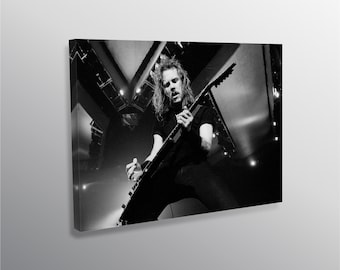 Lienzo vintage de James Hetfield / Póster de Metallica