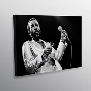 Marvin Gaye Canvas Poster Premium | Canvas High Quality Wall Art Decor/Home Living Decoration Poster or Canvas Ready to Hang