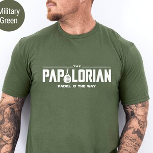 T-shirt PAPALORIAN PADEL is the WAY, cadeau fête des pères, idéal pour votre partenaire ou mari, cadeau Saint Valentin pour papa, cadeau surprise