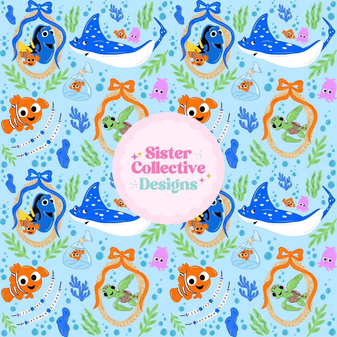 Nemo, Finding Nemo, Dory, Frames, Coquette, Fish, Underwater , Seamless ...