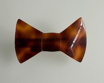 Charles J. Wahba Bow Barrette, Mock Tortoise Hair Clip, Made  display picture 2