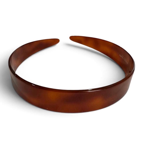 Charles J. Wahba Handmade Mock Tortoise Headband. Made in France