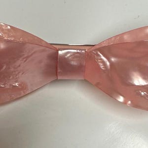 Light Pink/black/Tortoise Automatic Clip, 4.2” wide, Hand Made in France