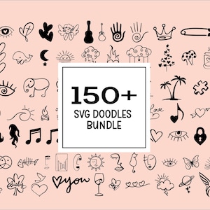 150+ SVG Doodles Bundle