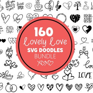 160 Liebes Liebe SVG Doodles