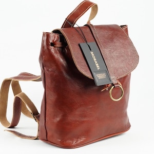 Mochila de cuero, mochila vintage, mochila de cuero para mujer, mochila de cuero marroquí, mochila de viaje, mochila de aventura