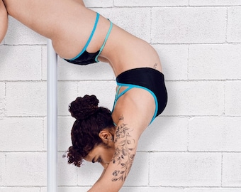 Zweiteiler Pole Dance Outfit - Arwen Set, Cut Out Slip & Trägertop