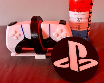 3D Printed Video-Game Console Inspired Coaster Set with Holder - 5 Piece Drink Coasters for Game Night and Video Game Lovers