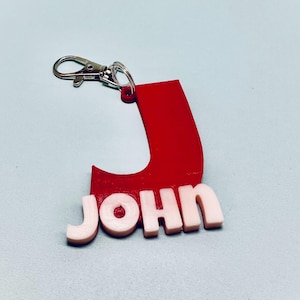 Personalized Name Keychain – Custom Name Tag Key Ring