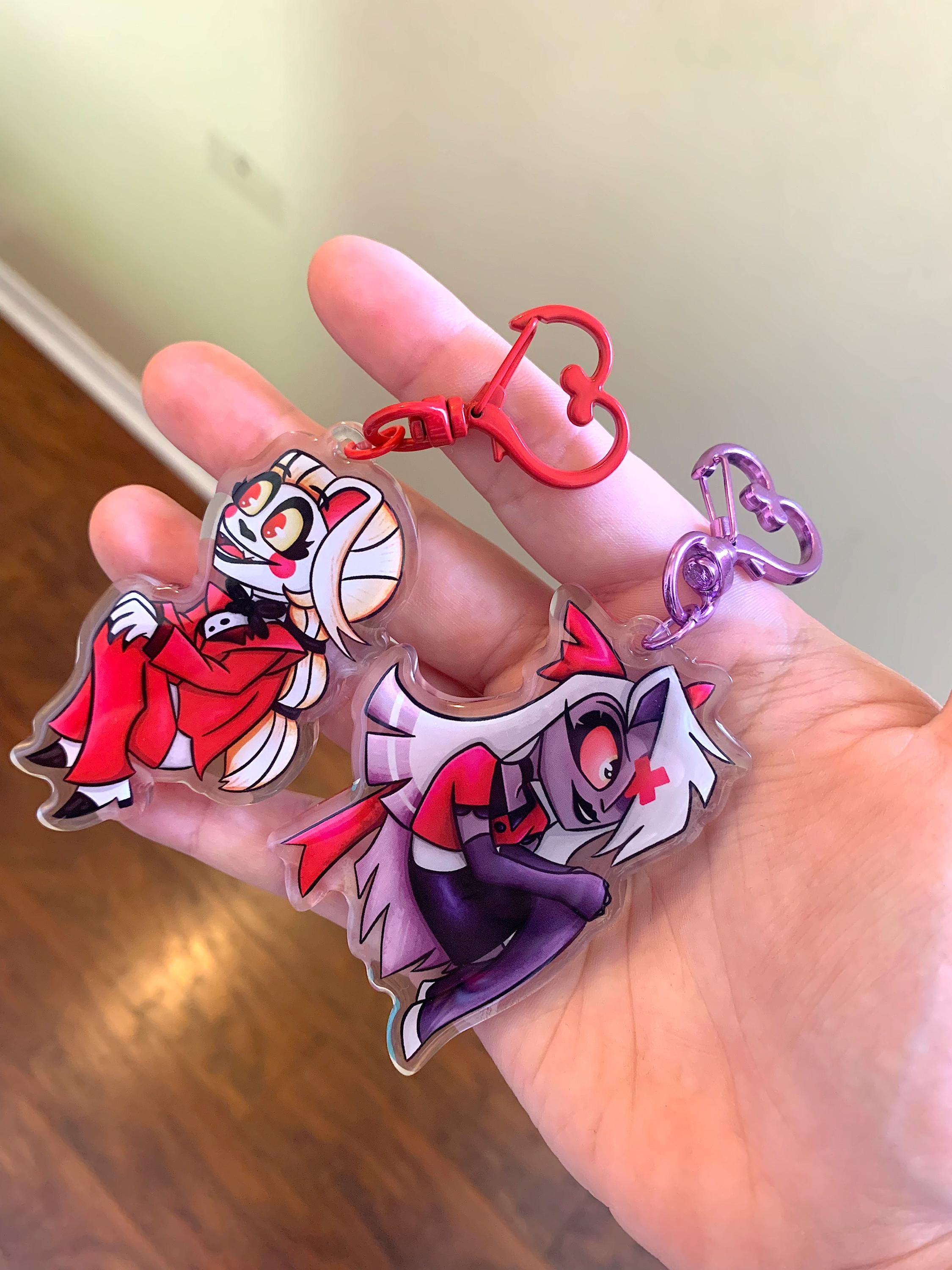 Amazon.com: Waynexzavier 5pcs Hazbin Hotel Keychain Set