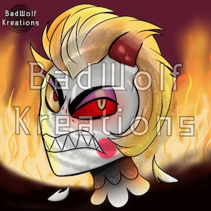 Fallen Lucifer Hazbin Hotel Art Print