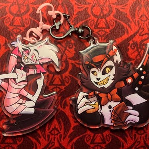 Huskerdust Hazbin Hotel  Husk and Angeldust  Fandom made Keychains