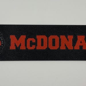 Firefighter gear locker name plate, Customized