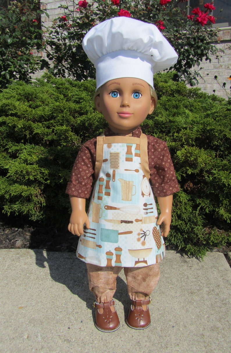 18 Inch Doll Apron in Four Colors Made to Fit Dolls Like Etsy