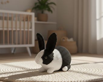 Crochet Bunny Pattern PDF – Amigurumi Rabbit Tutorial – Plush Toy Pattern – Instant Download